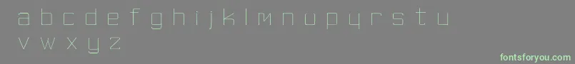 fuente SkinnyMinnie – Fuentes Verdes Sobre Fondo Gris