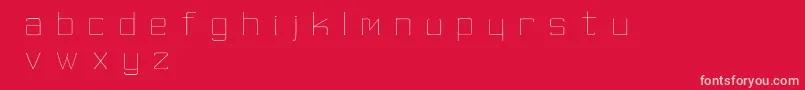 SkinnyMinnie Font – Pink Fonts on Red Background