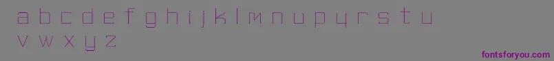 フォントSkinnyMinnie – 紫色のフォント、灰色の背景