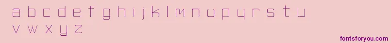 SkinnyMinnie Font – Purple Fonts on Pink Background