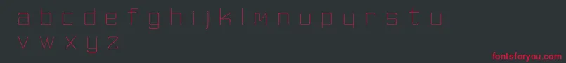 SkinnyMinnie Font – Red Fonts on Black Background
