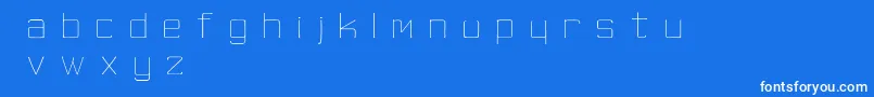 SkinnyMinnie Font – White Fonts on Blue Background