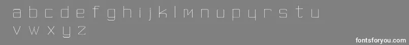 フォントSkinnyMinnie – 灰色の背景に白い文字