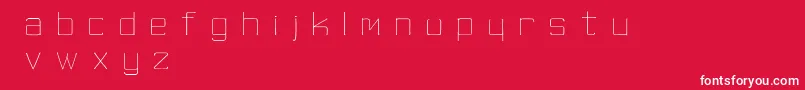 SkinnyMinnie Font – White Fonts on Red Background