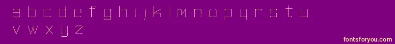 fuente SkinnyMinnie – Fuentes Amarillas Sobre Fondo Morado