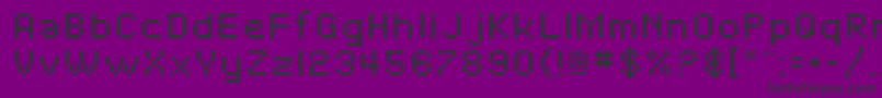 Czcionka SfPixelate – czarne czcionki na fioletowym tle
