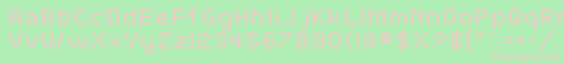 SfPixelate Font – Pink Fonts on Green Background