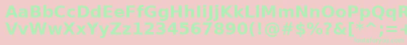 AeAlmothnnaBold Font – Green Fonts on Pink Background