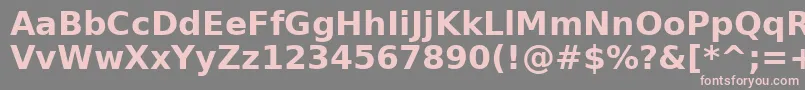 AeAlmothnnaBold Font – Pink Fonts on Gray Background