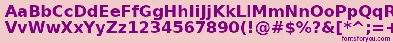 AeAlmothnnaBold Font – Purple Fonts on Pink Background