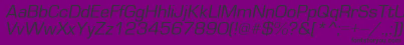 EuroI Font – Black Fonts on Purple Background