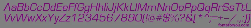 EuroI Font – Purple Fonts on Gray Background