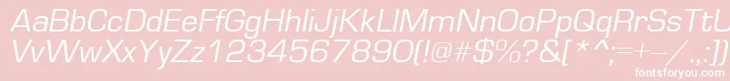 EuroI Font – White Fonts on Pink Background