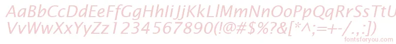 InsightSansSsiItalic Font – Pink Fonts on White Background