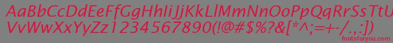 fuente InsightSansSsiItalic – Fuentes Rojas Sobre Fondo Gris
