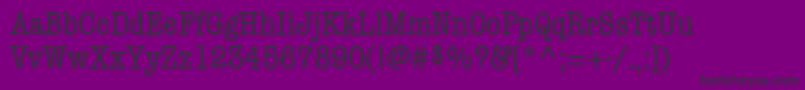 Fonte KeyboardCondensedaltSsiCondensedAlternate – fontes pretas em um fundo violeta
