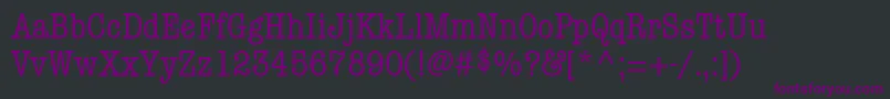 KeyboardCondensedaltSsiCondensedAlternate-Schriftart – Violette Schriften auf schwarzem Hintergrund