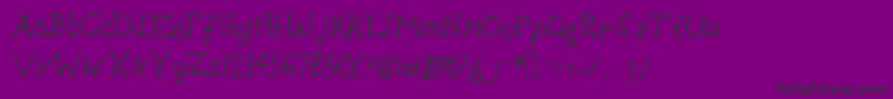 SausageBiscuit Font – Black Fonts on Purple Background