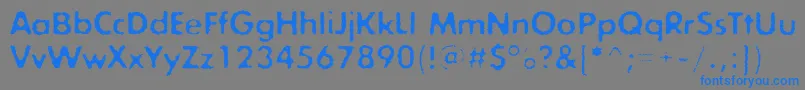 Exposureroughonec Font – Blue Fonts on Gray Background