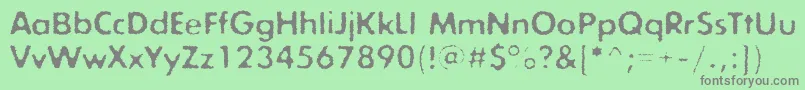 Exposureroughonec Font – Gray Fonts on Green Background