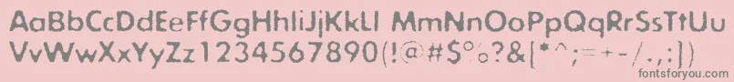 Exposureroughonec Font – Gray Fonts on Pink Background