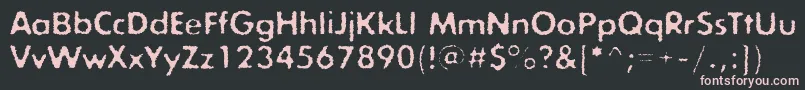 Exposureroughonec Font – Pink Fonts on Black Background