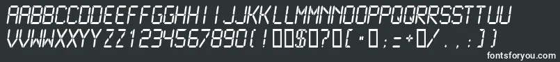 Lcdmono2Normal Font – White Fonts on Black Background