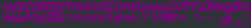 MestizosUnidosUrbanHookupz Font – Purple Fonts on Black Background