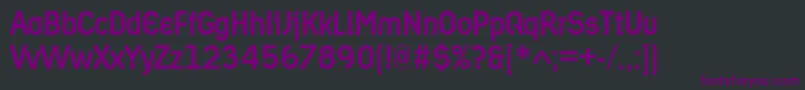Ariergardmediumc Font – Purple Fonts on Black Background