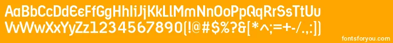Ariergardmediumc Font – White Fonts on Orange Background