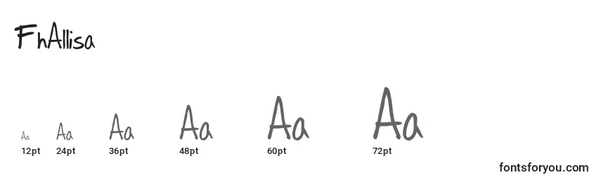 FhAllisa Font Sizes