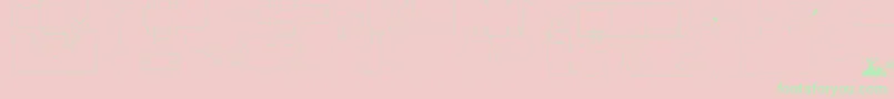 FtfInspilloPackagee-Schriftart – Grüne Schriften auf rosa Hintergrund
