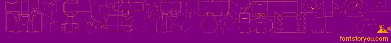 FtfInspilloPackagee Font – Orange Fonts on Purple Background