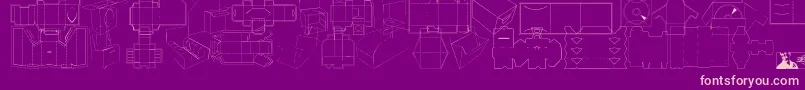 FtfInspilloPackagee Font – Pink Fonts on Purple Background
