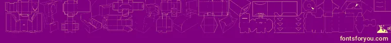 FtfInspilloPackagee Font – Yellow Fonts on Purple Background