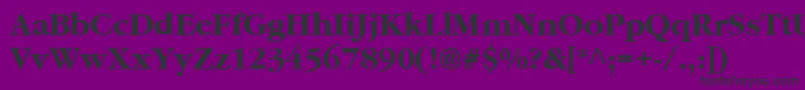 Garamond2CyrillicBold Font – Black Fonts on Purple Background