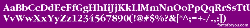 Шрифт Garamond2CyrillicBold – белые шрифты на фиолетовом фоне