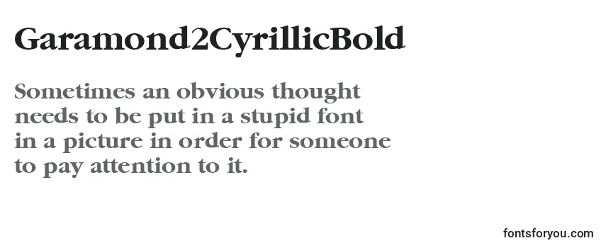 Garamond2CyrillicBold Font