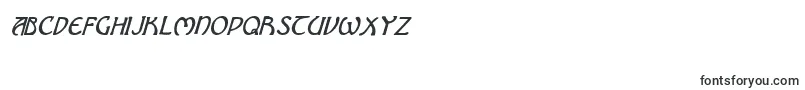 Fonte BrinAthynCondensedItalic – fontes do alfabeto