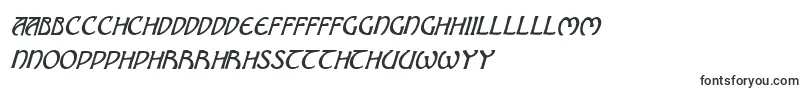 BrinAthynCondensedItalic-Schriftart – walisische Schriften