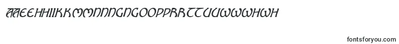フォントBrinAthynCondensedItalic – マオリ文字