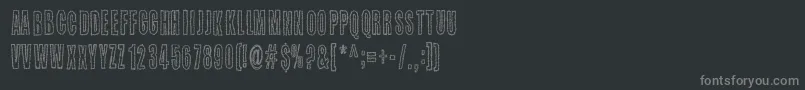 fuente Kaktuspiste – Fuentes Grises Sobre Fondo Negro