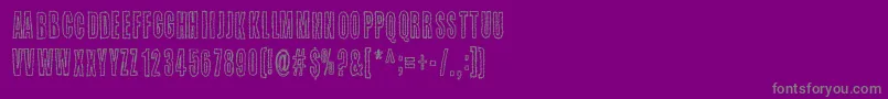 Weitere Informationen zur Kaktuspiste-Schriftart Kaktuspiste-Schriftart – Graue Schriften auf violettem Hintergrund