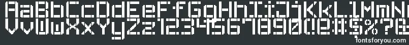 フォントStencilPixel7 – 白い文字