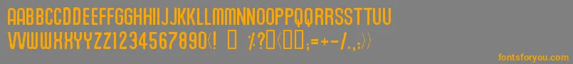 Шрифт Unionagrochem – оранжевые шрифты на сером фоне