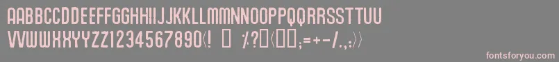 Unionagrochem Font – Pink Fonts on Gray Background
