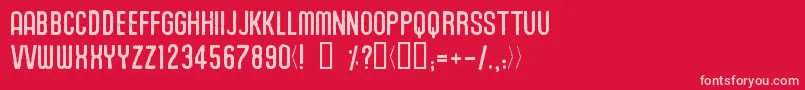 Unionagrochem Font – Pink Fonts on Red Background
