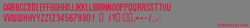 Unionagrochem Font – Red Fonts on Gray Background