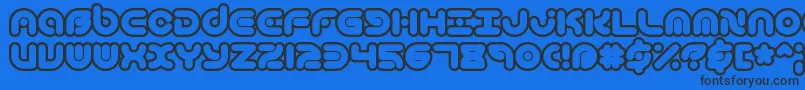TechniqueOlBrk-fontti – mustat fontit sinisellä taustalla