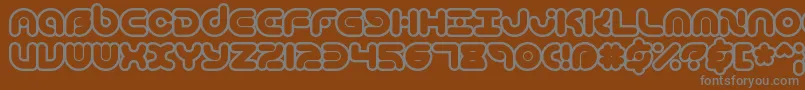 TechniqueOlBrk Font – Gray Fonts on Brown Background